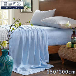 当当优品 竹纤维透气毛巾被毯子盖毯  150*200 