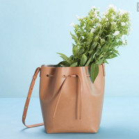 Mansur Gavriel Vegetable-Tanned Mini 女士水桶包