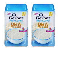 临期产品:Gerber 嘉宝 DHA及益生菌大米米粉1段  227克*2罐