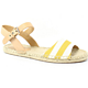 COACH 蔻驰 Reena Bleeker Cabana Stripe Espadrille 女士帆布麻底凉鞋