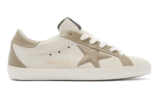 GOLDEN GOOSE  Beige Bespoke Superstar 男士低帮运动鞋