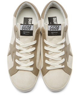 GOLDEN GOOSE  Beige Bespoke Superstar 男士低帮运动鞋