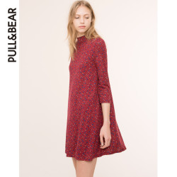 PULL&BEAR 05390308 女士高领连衣裙 