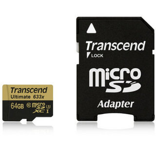 Transcend 创见 UHS-I U3 633X 64GBTF存储卡