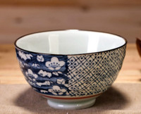 茗轩茶舍 ￼景德镇 和风日式釉下彩陶瓷碗