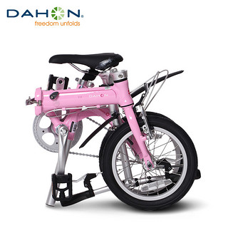 DAHON 大行 BYA412 14寸超轻折叠自行车 粉红色