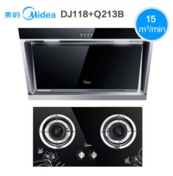 Midea 美的 DJ118+Q213B 侧吸式抽油烟机燃气灶套餐