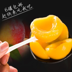 裕国 糖水黄桃罐头*6