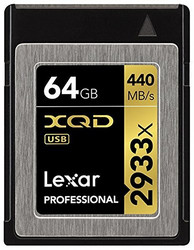 Lexar 雷克沙 专业2933x 64GB XQD 2.0内存卡