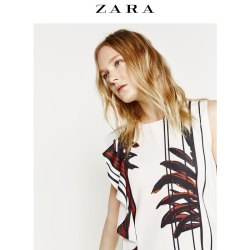 ZARA 00264040251 女装荷叶边饰连衣裙