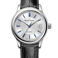 MAURICE LACROIX 艾美 典雅系列 LC6027-SS001-133 男款机械表 38mm 银色 黑色 皮革