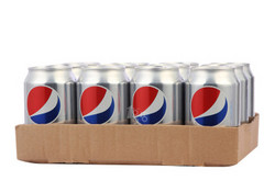 百事可乐 Pepsi 轻怡 零卡路里 汽水碳酸饮料 330ml*12罐 新老包装随机发货