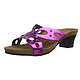 大码福利：Papillio 蝴蝶造型中跟凉鞋 紫红金属色 29码