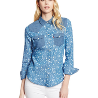 李维斯 Levi'sLevi‘s Printed Denim 女士印花款牛仔衬衫 L码