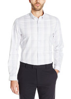限S码：Calvin Klein Yarn-Dye 男款长袖衬衫