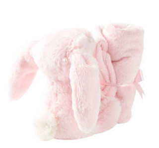 jELLYCAT 邦尼兔 婴儿害羞邦尼兔安抚巾 粉色 33cm