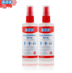 SOS 除菌随身消毒喷雾100ml/瓶*2件