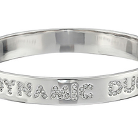 Kate spade New York Dynamic Duo Idiom Bangle 女款水晶刻字手镯
