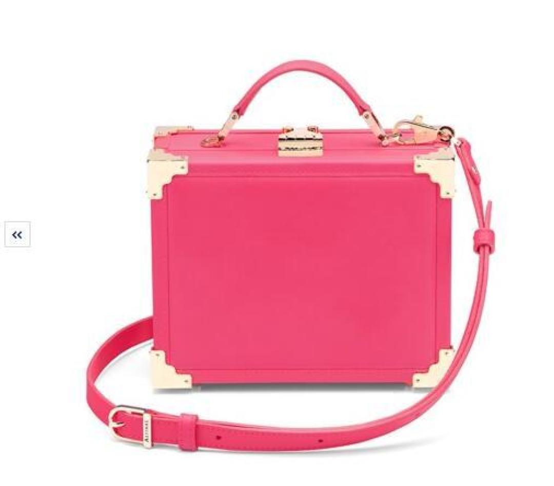 #本站首晒# 伪文艺女知青的第一个4位数mini包 — Aspinal of London The Mini Trunk 真皮箱型手提包