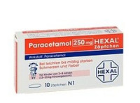 Paracetamol 儿童降温止痛退烧栓 250mg 10粒