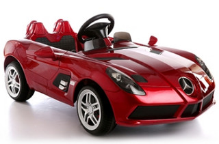 栋马奔驰 Mercedes-Benz SLR 儿童电动车 可遥控 DMD-158 喷漆玫红