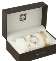 Prime会员专享：Anne Klein AK/2048GXST Swarovski Crystal 女款手镯式腕表