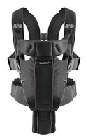 BABYBJORN Baby Carrier Miracle 婴儿背袋 黑色网眼面料