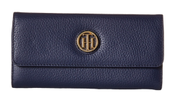 TOMMY HILFIGER TH Serif Signature Large Flap 女士真皮钱包
