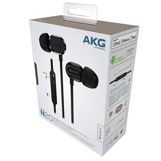 AKG 爱科技 N20U 入耳式有线耳机 黑色 3.5mm