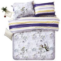 ELLE DECO 全棉斜纹双人床单 左岸风情 四件套 1.5米床