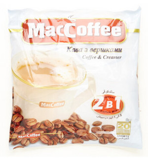 MacCoffee 美卡菲 2合1（无蔗糖）速溶咖啡 240g