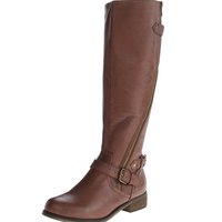 史蒂夫·马登 STEVE MADDEN Synicle Motorcycle 女士真皮长筒靴