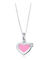 钻石小鸟 粉漾甜心 Sweet Heart 白18K 钻石吊坠