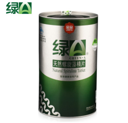 GREEN A 绿A 天然螺旋藻精片 0.5克*12片*25袋/桶 300片装