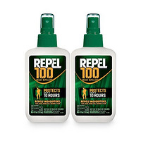 Repel 100 驱蚊液 4盎司喷雾瓶 2瓶装 