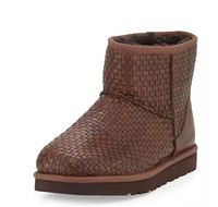 UGG Woven Leather Mini Boot 雪地靴