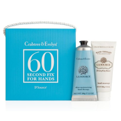 Crabtree&Evelyn 瑰柏翠 60秒手部护理套装 法国泉水（护手霜100g+精华盐100g）