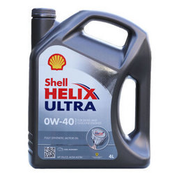 ​Shell 壳牌 Helix Ultra 超凡灰喜力 0W-40 全合成机油 SN级 4L *4件