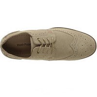 Hush Puppies 暇步士 Fowler ez dress 男款复古雕花鞋 米色