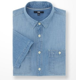 UNIQLO 优衣库 169630 男款短袖衬衫