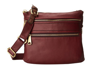 Fossil Explorer Cross-Body Bag 女士斜挎包 红色