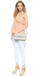 Foley + Corinna Framed Flap Cross-Body Bag 女士真皮斜挎包