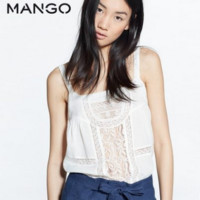 MANGO 43027523 女士蕾丝上衣