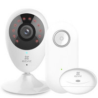 EZVIZ 萤石 C2C网络摄像头+A1C报警主机+T2门磁报警器 安全套装