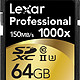 Lexar 雷克沙 Professional 1000x 64GB SDXC UHS-II 高速SD卡 两只装