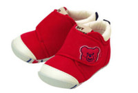 移动端：MIKIHOUSE HOT BISCUITS 经典款一阶段 婴童学步鞋 红色