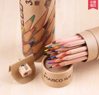 MARCO 马可 6100原木彩铅笔 24色 赠送 12色彩铅