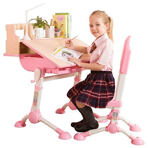 #晒单大赛#小公主的学习天地   心家宜机械升降学习桌套装1M_300R1 学习桌 安装