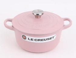 Le Creuset 铸铁珐琅圆形锅 樱花粉 16cm 1.3L