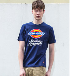 Dickies 帝客 情侣款趣味LOGO字母 圆领短袖T恤